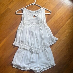 American Eagle open back romper